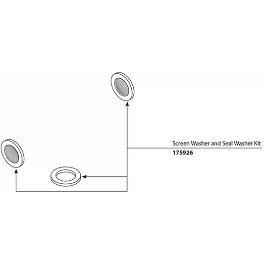 Commercial Parts and Accessories Screen Washer and Seal Washer Kit (Package Of 3)