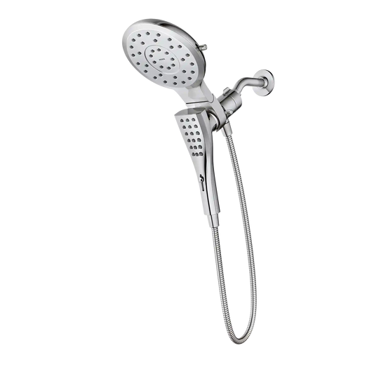 Verso Round Eight-Function Eco-Performance 7" Diameter Spray Head with Handshower