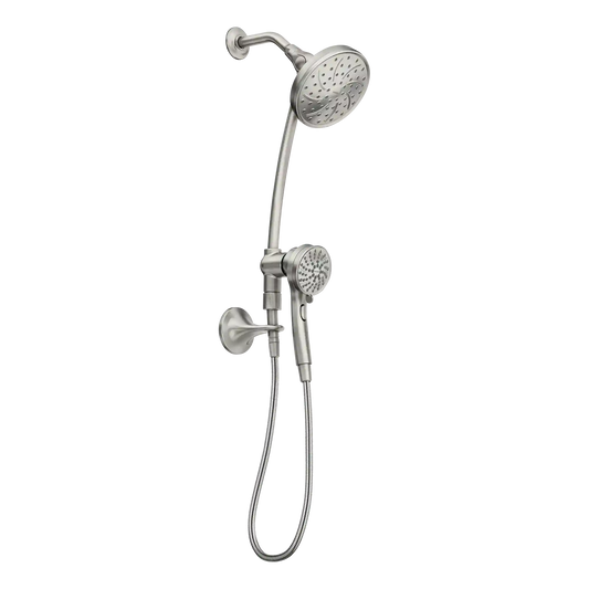 Attract Six-Function 3.75" Diameter Spray Head Standard with Handshower