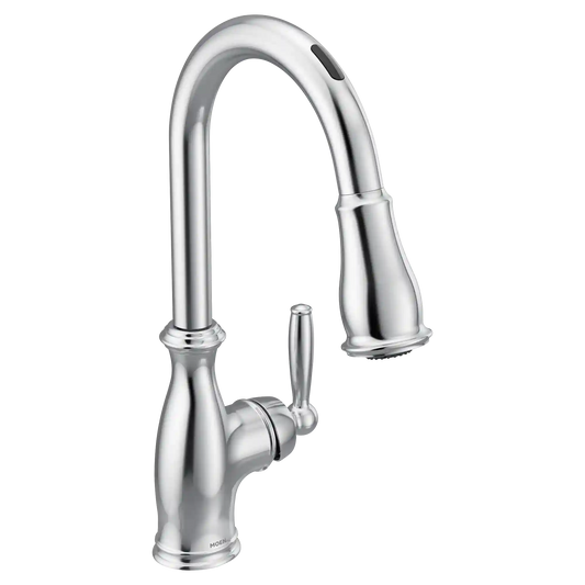 Brantford Smart Faucet Voice Control One-Handle High Arc Pulldown Kitchen Faucet