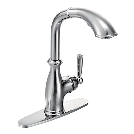 Brantford One-Handle High Arc Pullout Kitchen Faucet