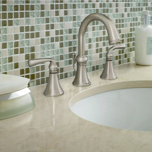Wetherly Two-Handle High Arc Bathroom Faucet