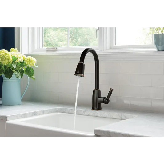 Wellsley One-Handle High Arc Pulldown Kitchen Faucet