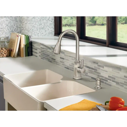 Hensley Mediterranean Bronze (MB) One-Handle High Arc Pulldown Kitchen Faucet