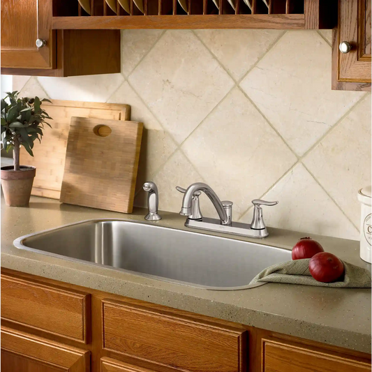 Solidad Two-Handle Low Arc Kitchen Faucet