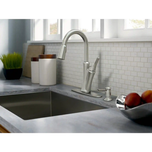 Benson One-Handle High Arc Pulldown Kitchen Faucet