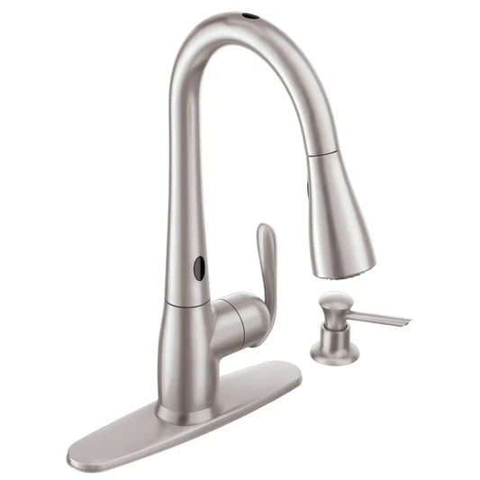 Haysfield with MotionSense One-Handle High Arc Pulldown Kitchen Faucet