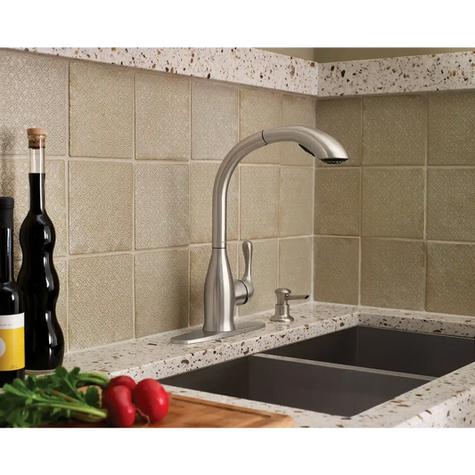 Varese One-Handle High Arc Pullout Kitchen Faucet