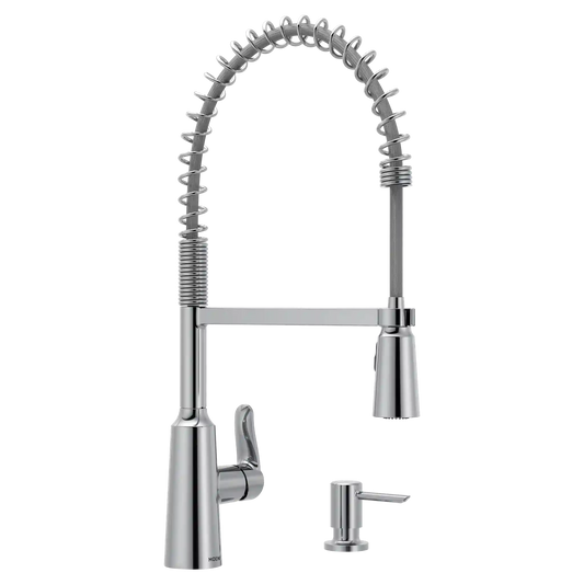 Edwyn One-Handle Pre-Rinse Spring Pulldown Kitchen Faucet