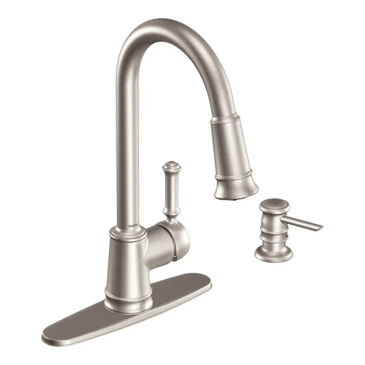 Lindley One-Handle High Arc Pulldown Kitchen Faucet