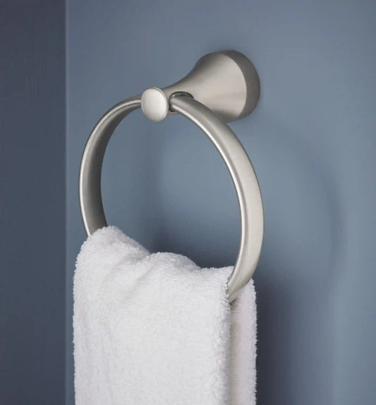 Hamden Spot resist brushed nickel Towel Ring