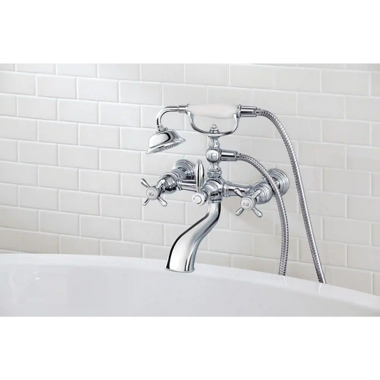 Weymouth Two-Handle Tub Filler Includes Hand Shower