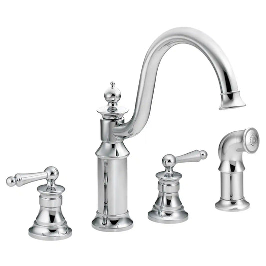 Waterhill Two-Handle High Arc Kitchen Faucet