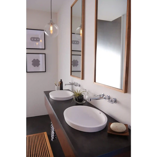 Arris Two-Handle Wall Mount Bathroom Faucet