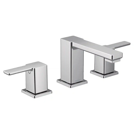 90 Degree Two-Handle Low Arc Bathroom Faucet