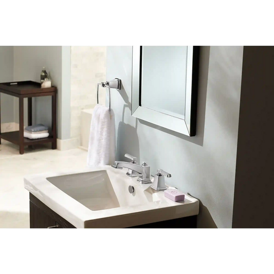 Boardwalk Two-Handle Low Arc Bathroom Faucet