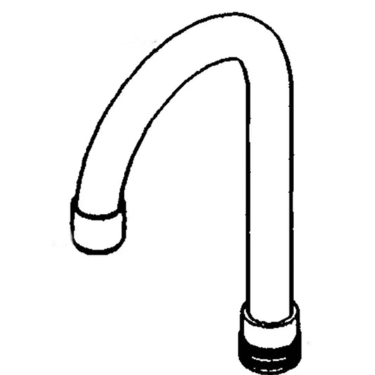 Commercial Gooseneck Spout (5-3/8" Reach, 13-1/4" Height