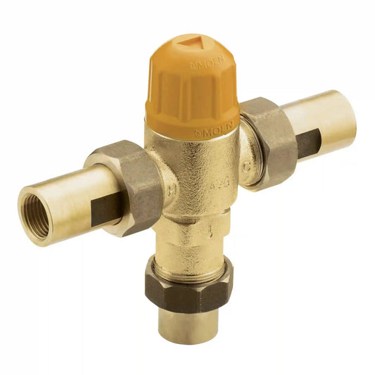 Commercial Parts and Accessories Commercial High Flow Thermostatic Mixing Valve 1/2" CC Connections