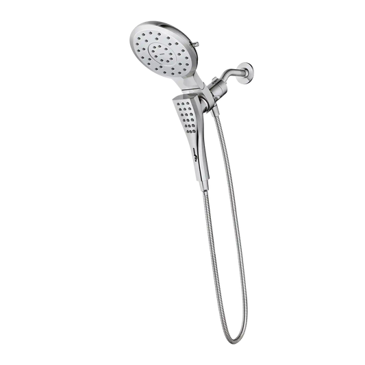 Verso 7" Eco-Performance Round Dual Head Combination Shower with Infiniti Dial In
