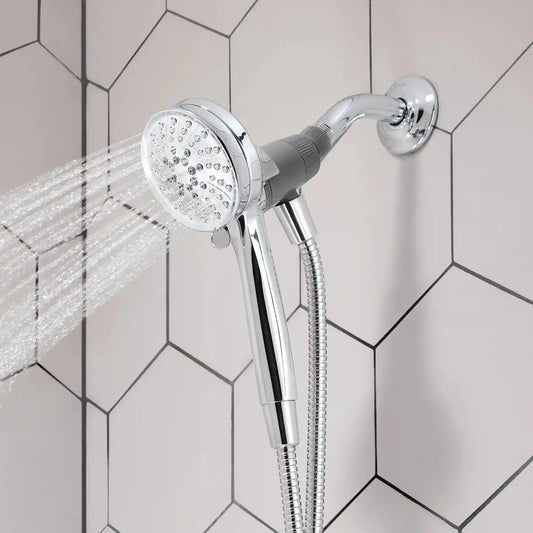 Attract Six-Function 3-1/2" Diameter Spray Head Handheld Shower with Magnetix