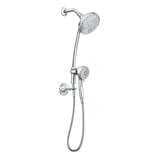 Attract Six-Function 3.75" Diameter Spray Head Standard with Handshower