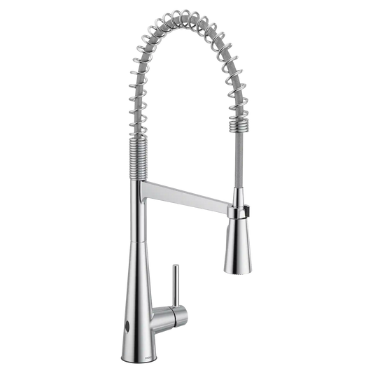 Sleek MotionSense Wave Single Sensor One-Handle Pre-Rinse Spring Pulldown Kitchen Faucet