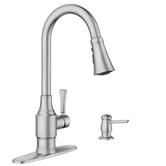 Swinden One-handle High Arc Pulldown Kitchen Faucet