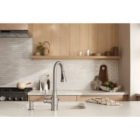 Swinden One-handle High Arc Pulldown Kitchen Faucet