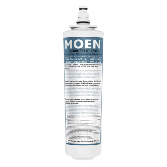 Moen Choiceflo 9600 Replacement Filter for Chateau with Choiceflo, Sip, and AquaSuite Series 9600/9602/9500/9502