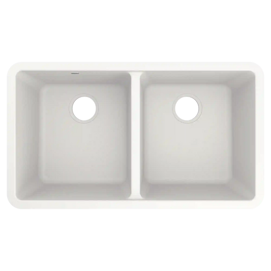 Host 33" Granite Undermount Double Bowl Sink