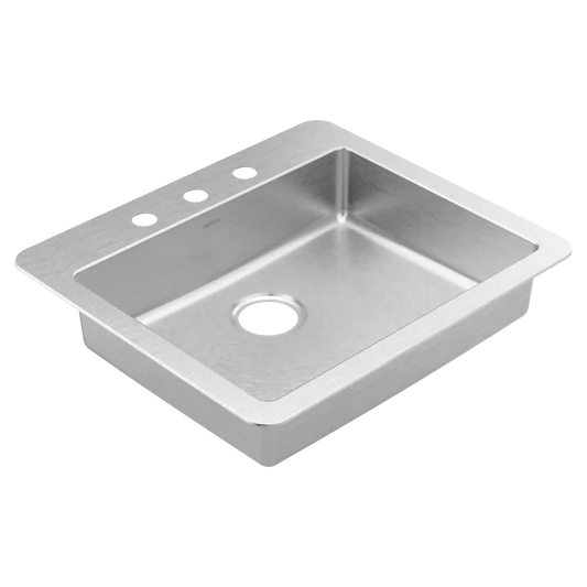 Prep 25" Steel Drop-In Single Bowl Sink