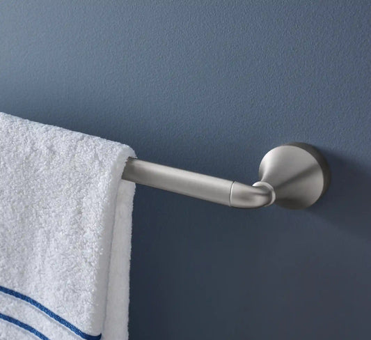 Hamden Spot resist brushed nickel 24" towel bar