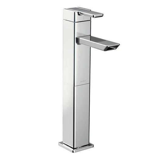 90 Degree One-Handle High Arc Vessel Bathroom Faucet