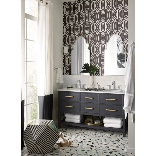 Doux Two-Handle High Arc Bathroom Faucet